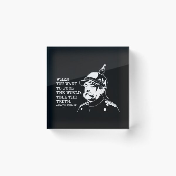 Item preview, Fool The World Famous Quote Otto Von Bismarck print designed and sold by jakehughes2015.