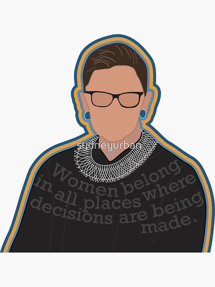 "RBG Quote" Sticker by sydneyurban Redbubble