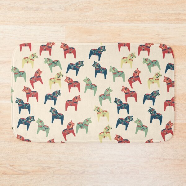Item preview, Swedish dala horses pattern and sticker pack designed and sold by JokeGysen.