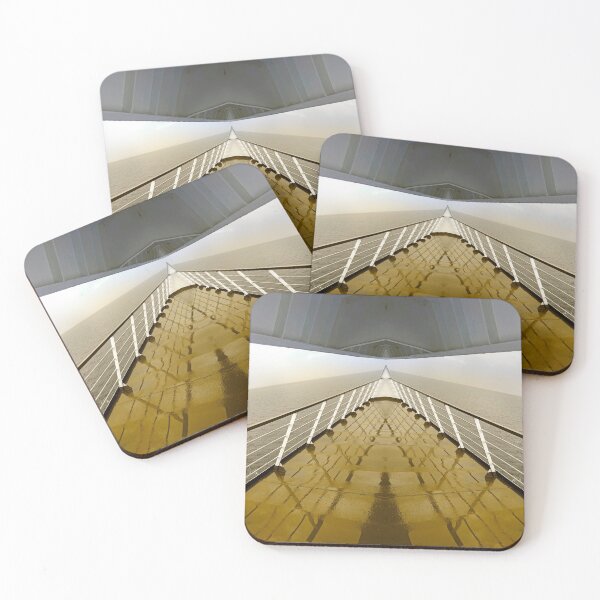 Item preview, Exterior ocher floor of a cruise ship, shiny and wet, surreal monochromatic  designed and sold by Flavio Vieri.