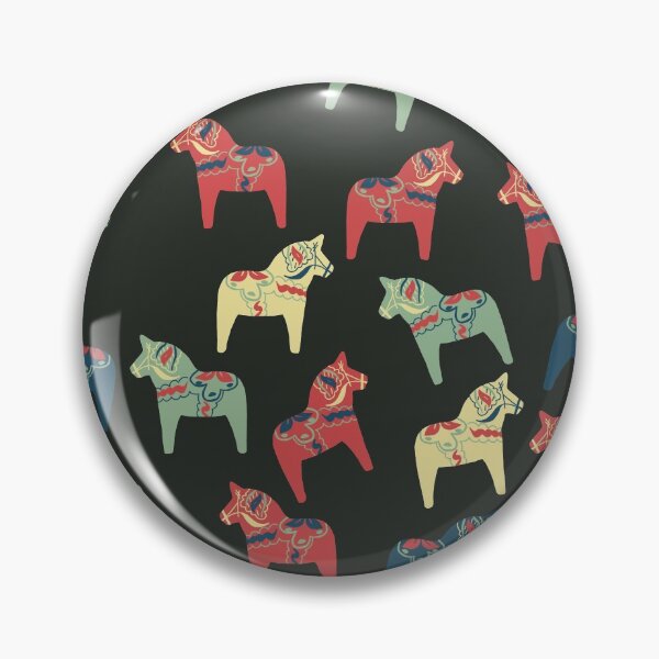 Item preview, Swedish dala horses pattern and sticker pack designed and sold by JokeGysen.