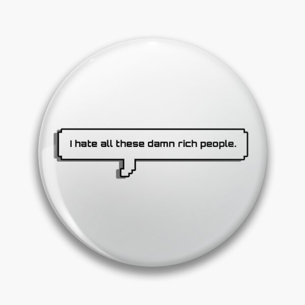Item preview, HARUHI "I HATE RICH PPL" designed and sold by tsumikinnie.