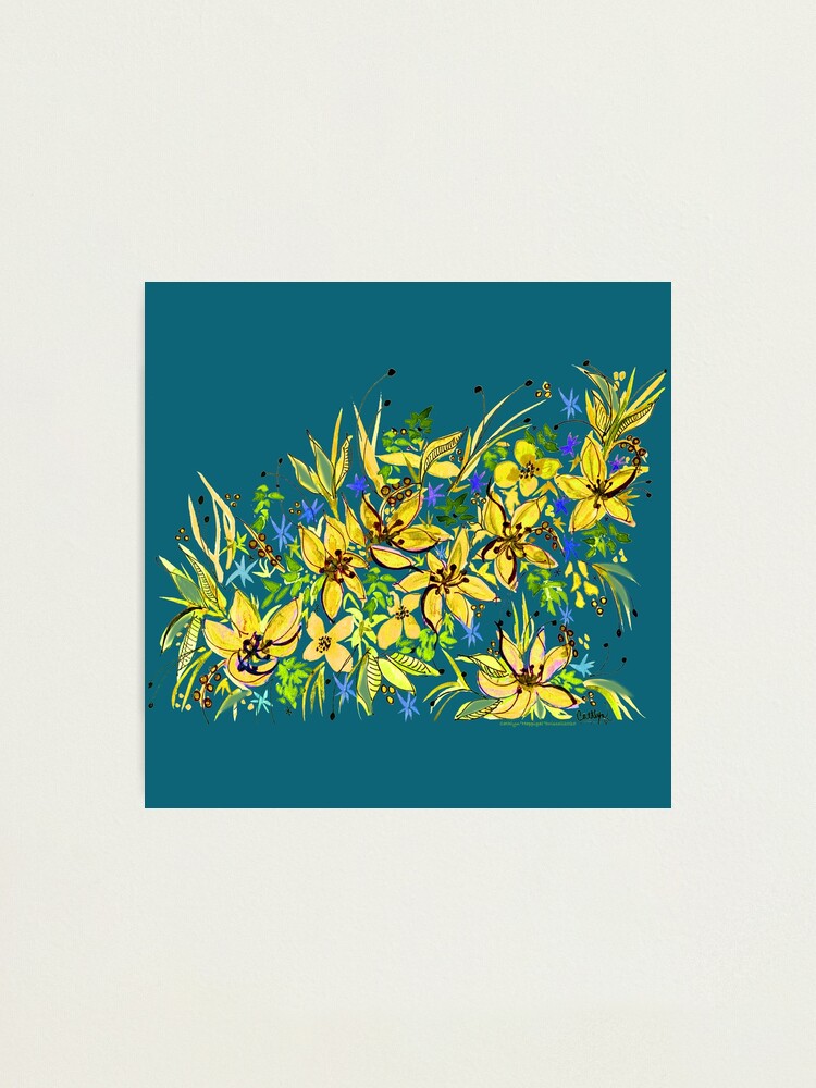 Alternate view of Hawaii Sings Yellow with Flowers Photographic Print