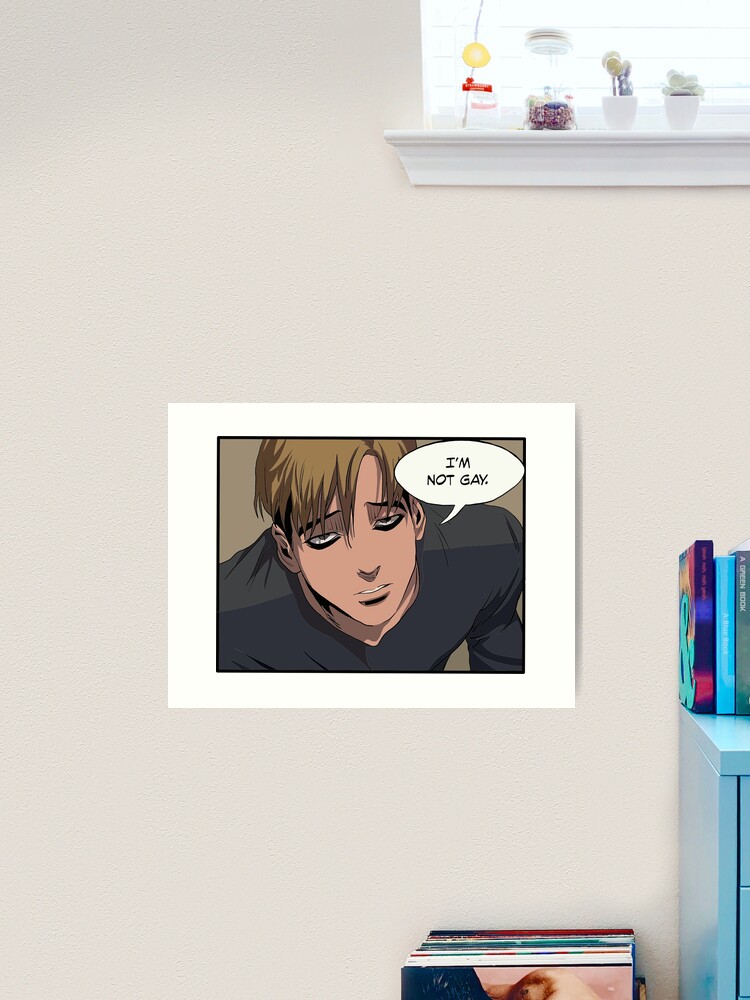 Killing Stalking - Sangwoo I'm Not Gay  Poster for Sale by jenartfart