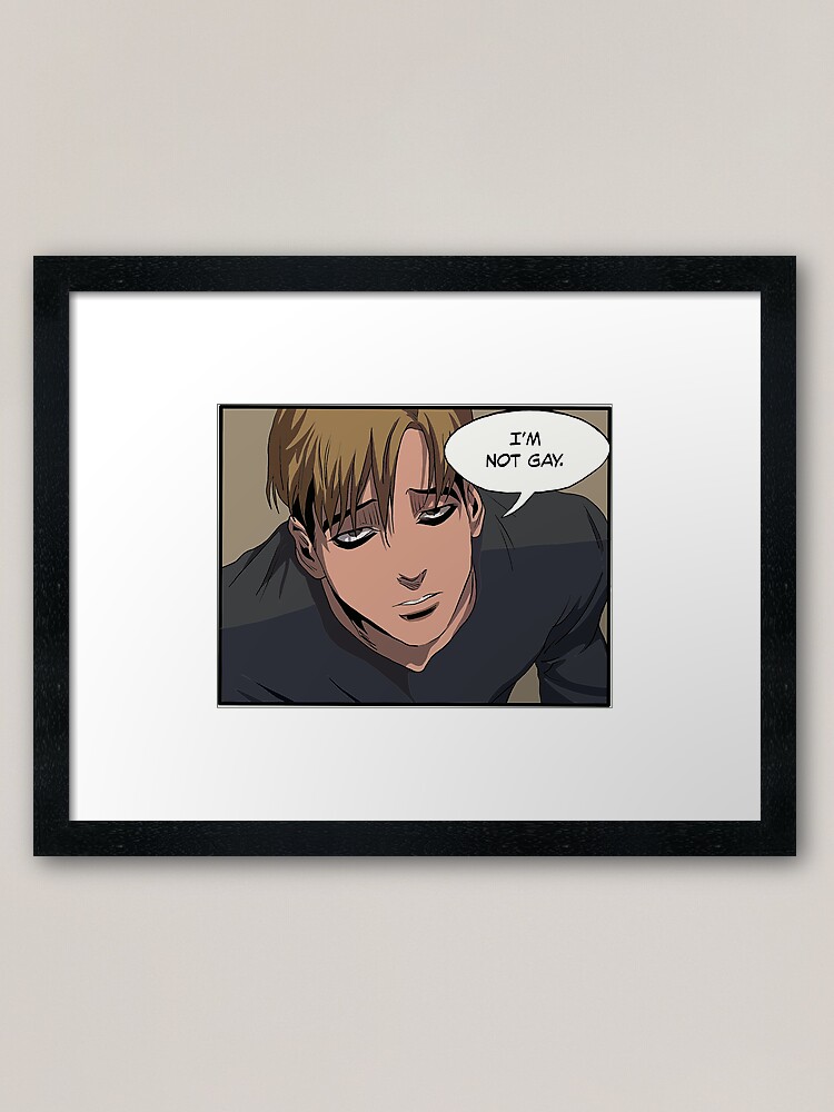 Killing Stalking - Sangwoo I'm Not Gay  Laptop Skin for Sale by