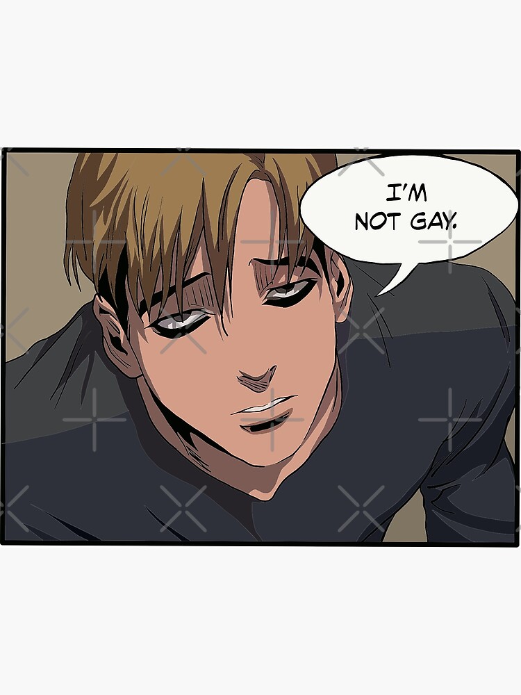 Killing Stalking - Sangwoo I'm Not Gay  Poster for Sale by jenartfart