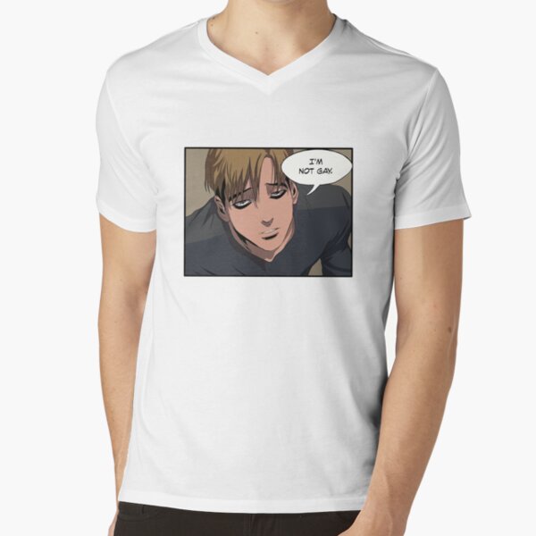 Killing Stalking - Sangwoo I'm Not Gay  Laptop Skin for Sale by