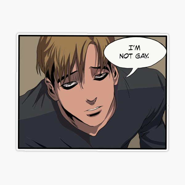 Killing Stalking - Sangwoo I'm Not Gay  Art Board Print for Sale by  jenartfart