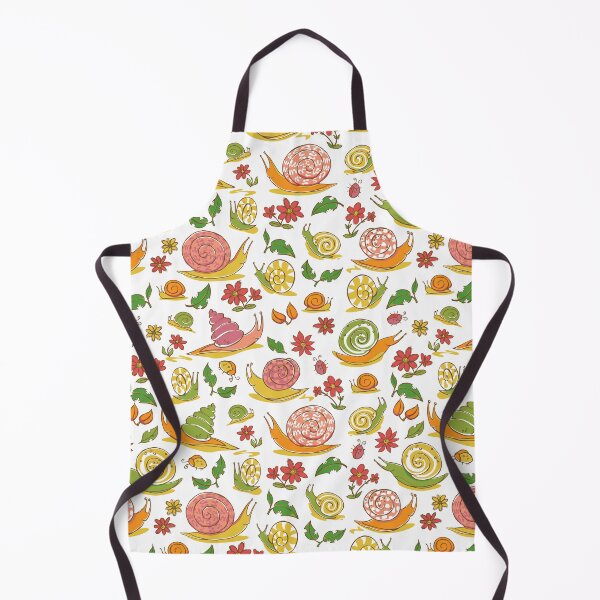 Item preview, Vector white hand drawn snails and flowers repeat pattern.  designed and sold by jamiesoondesign.