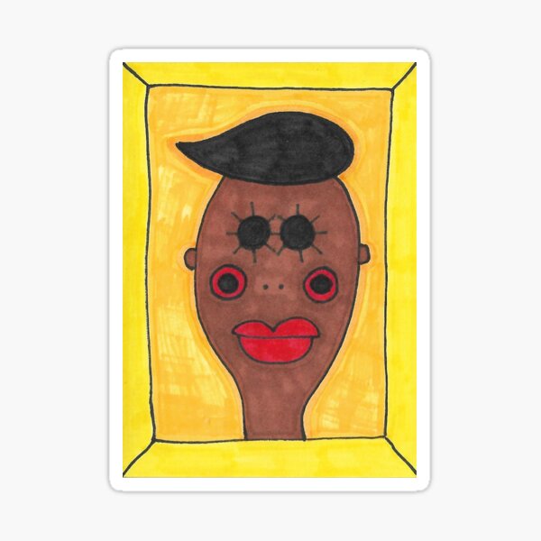 Man with Excellent Hair Sticker