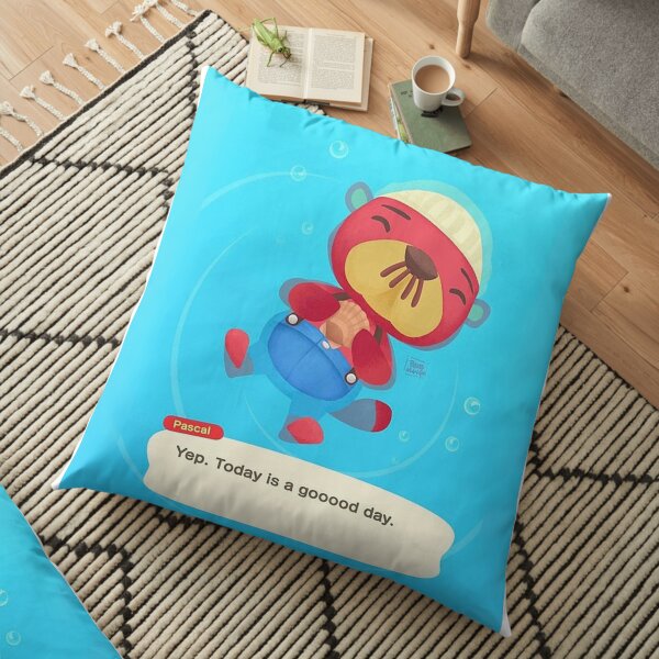 Pascal Animal Crossing Inspired Artwork ( Good Day ) Floor Pillow
