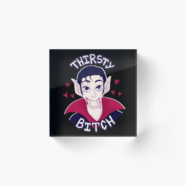 Thirsty Vampire Acrylic Block