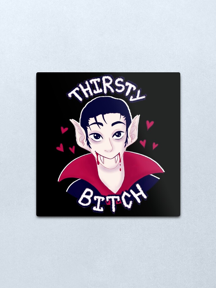 Alternate view of Thirsty Vampire Metal Print