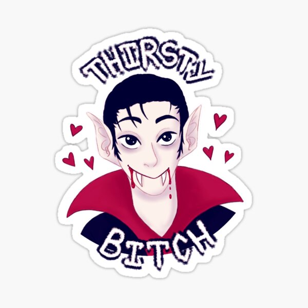 Thirsty Vampire Sticker