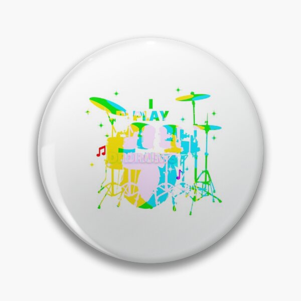 Item preview, Awesome colorful "I Play Drums" Design for the Musically Inclined  designed and sold by AyeAyeBeans.