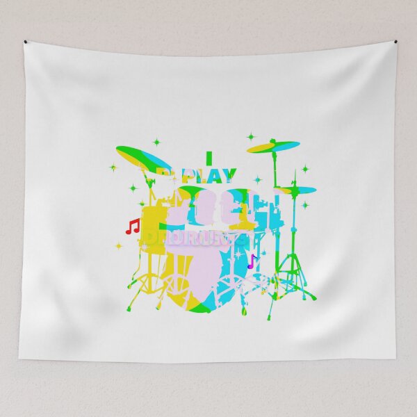 Item preview, Awesome colorful "I Play Drums" Design for the Musically Inclined  designed and sold by AyeAyeBeans.
