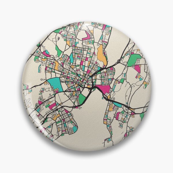 Item preview, New Haven, Connecticut Street Map designed and sold by A Deniz Akerman.