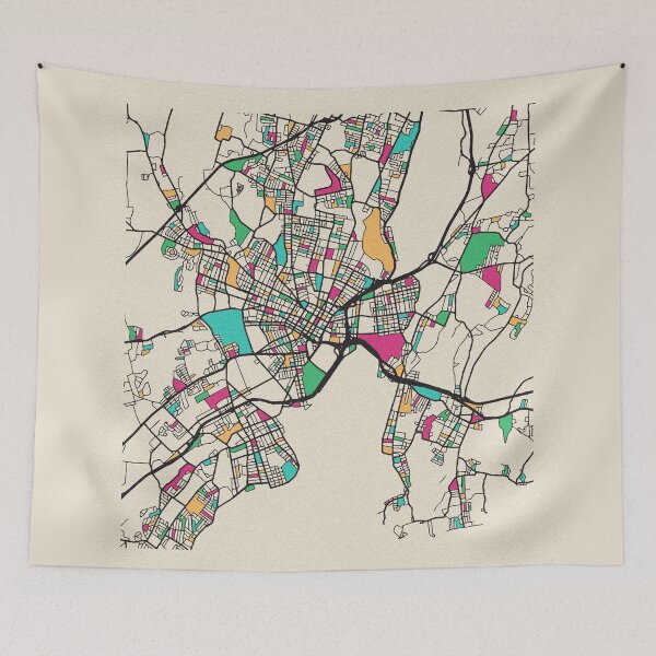 Item preview, New Haven, Connecticut Street Map designed and sold by A Deniz Akerman.