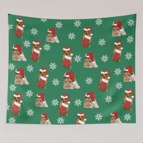 Item preview, Christmas Rough Collie designed and sold by Ami San.