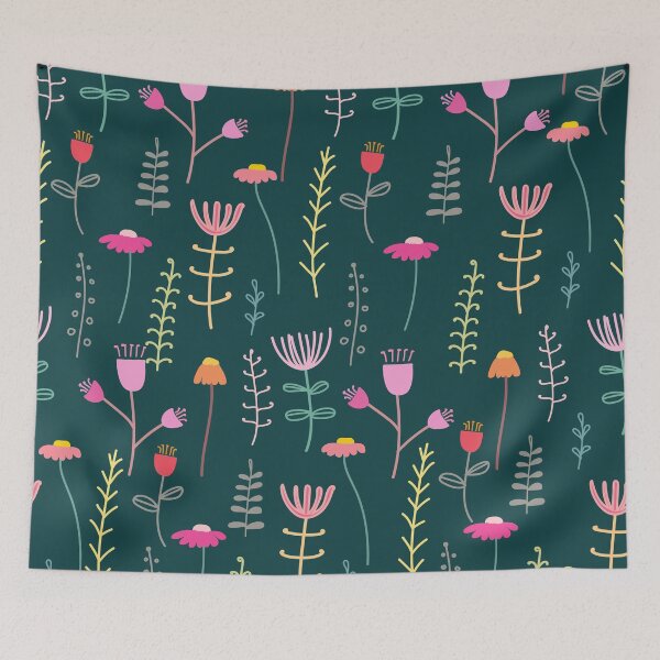 Item preview,  Colorful Flowers Pattern designed and sold by EveTStore.