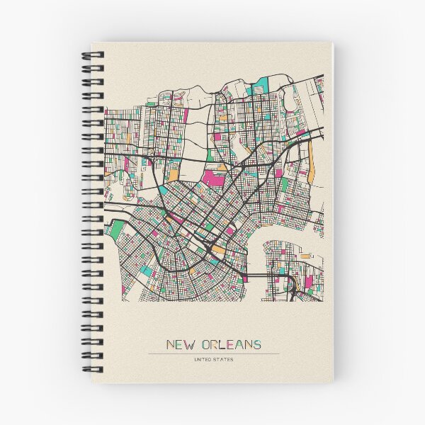 Item preview, New Orleans, Louisiana Street Map designed and sold by A Deniz Akerman.