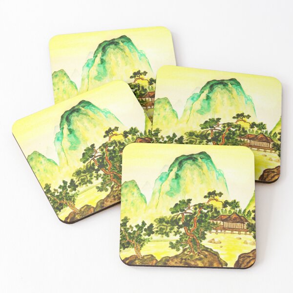 Item preview, Green hills on yellow sky designed and sold by Irina Afonskaya.