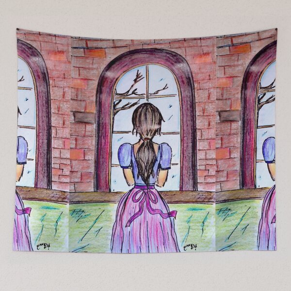 Item preview, Girl looking out the Window designed and sold by CanDo20.