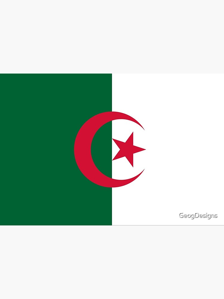 Algérie drapeau drapeau algérien | Impression rigide