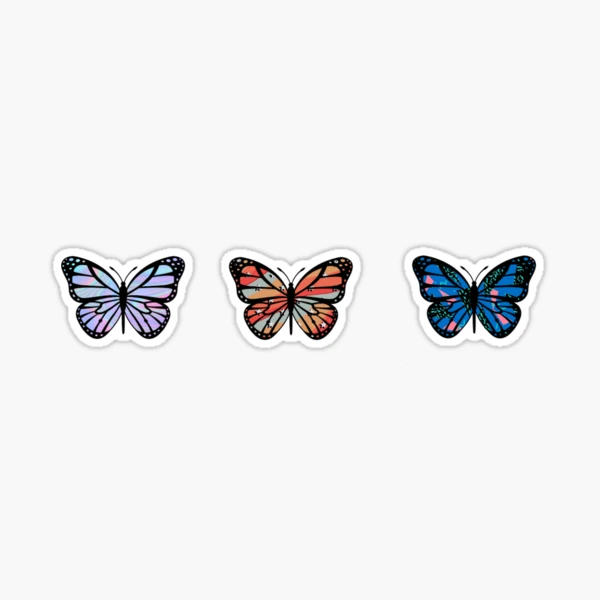 Aesthetic butterfly pack  Sticker for Sale by Als10806