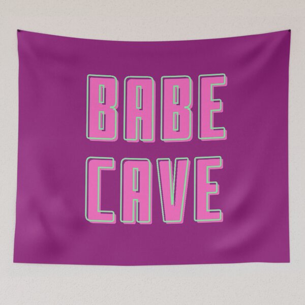 Item preview, Copy of Babe Cave | Pink and Girly Text Purple variant designed and sold by BloompodDesigns.