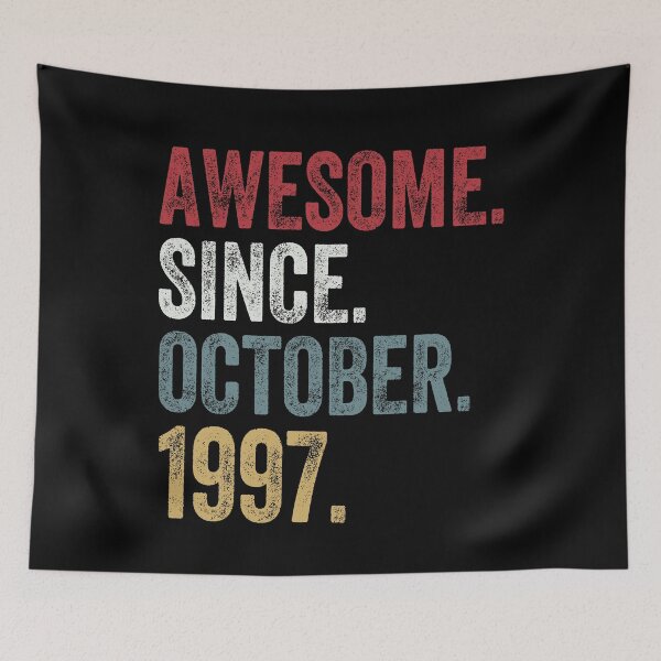 Item preview, Awesome Since October 1997 23rd Birthday 23 Years Old designed and sold by MagicBoutique.