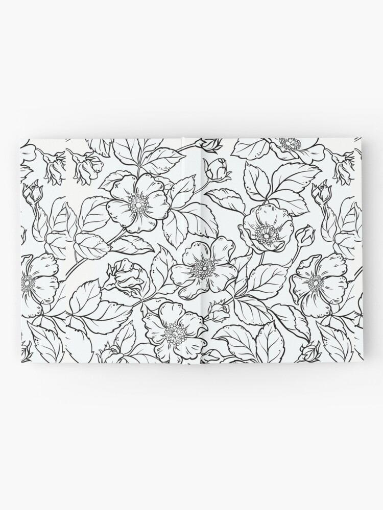 Imagen 2 de 3, Cuaderno de tapa dura con la obra flores, diseñada y vendida por Lapetiteredac.