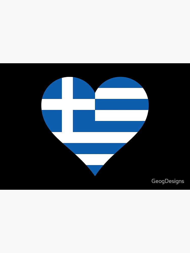Poster for Sale mit Griechische Flagge - Griechenland - Herz von graphix