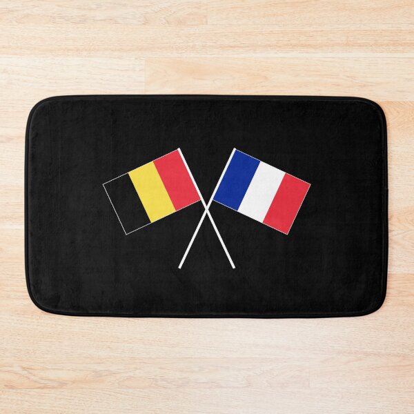Item preview, Belgium crossed France flag with flag designed and sold by GeogDesigns.