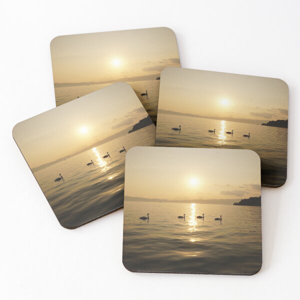 Item preview, swans at sunset lake ohrid macedonia designed and sold by distracted.