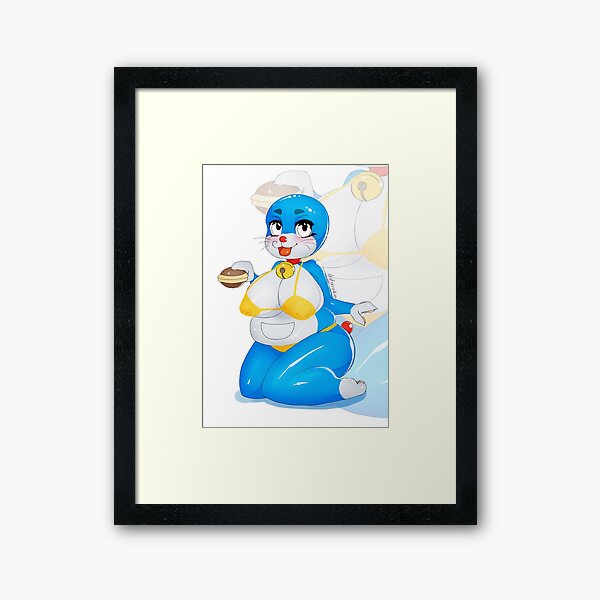 Dorayaki Monster Framed Art Print