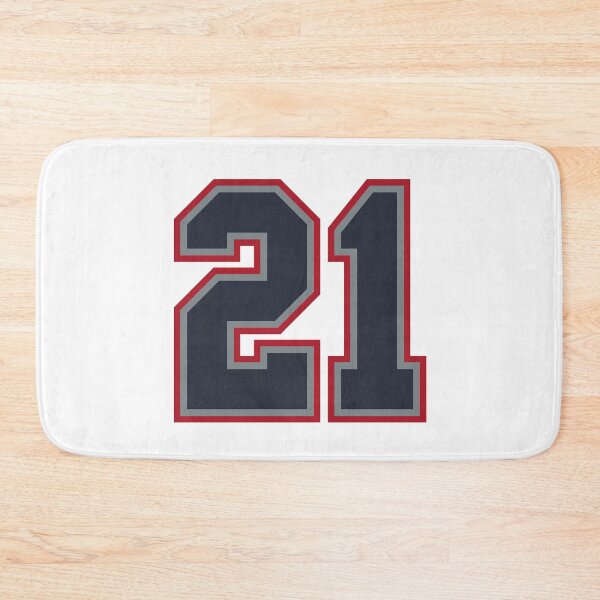 Item preview, 21 Navy Grey Red Sports Number Twenty-One designed and sold by HelloFromAja.