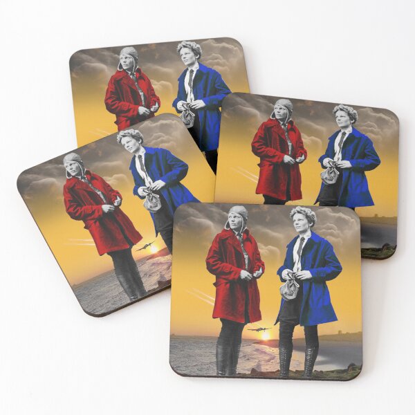 Item preview, Amelia Earhart Flight Path Sunset designed and sold by KALEIDOSCOPE UK.