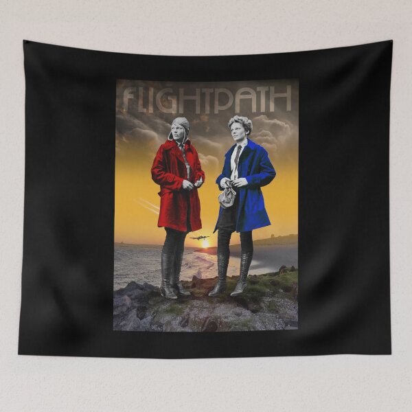 Item preview, Amelia Earhart Flight Path Sunset designed and sold by KALEIDOSCOPE UK.
