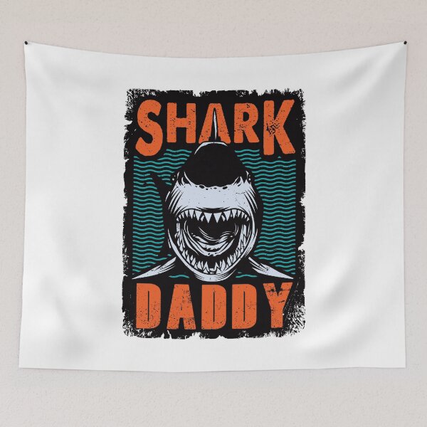 Item preview, Daddy Shark Retro Vintage designed and sold by RedoneDesignART ⭐⭐⭐⭐⭐.