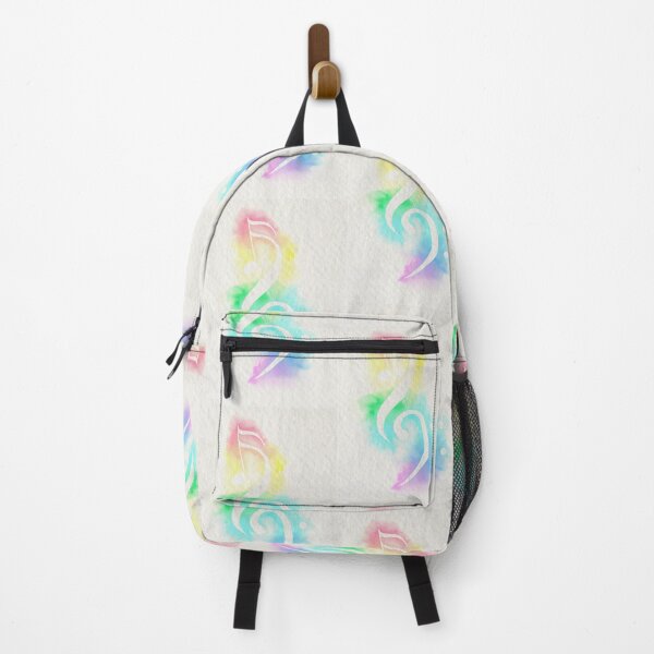 Item preview, Bass and Treble Clef Rainbow Watercolor designed and sold by YitingZarts.
