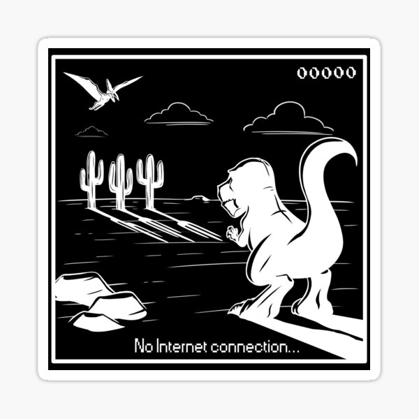 No Internet connection T-Rex game