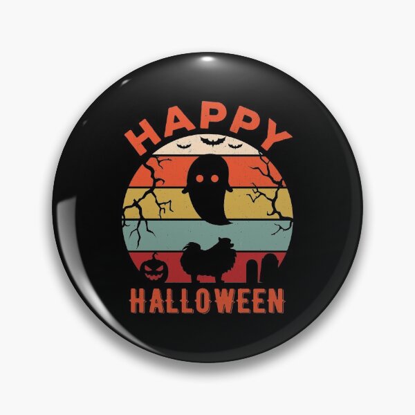 Artikelvorschau, Pomeranian Happy Halloween entworfen und verkauft von artworkbyrihen.