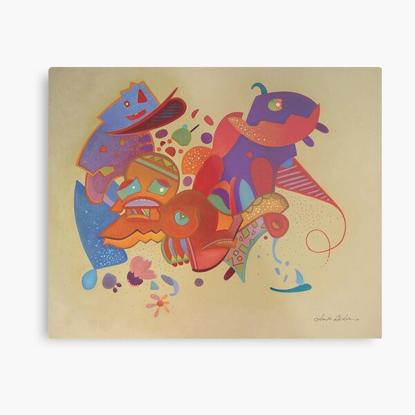 Carnival of life, #fun at the #French #Riviera Metal Print