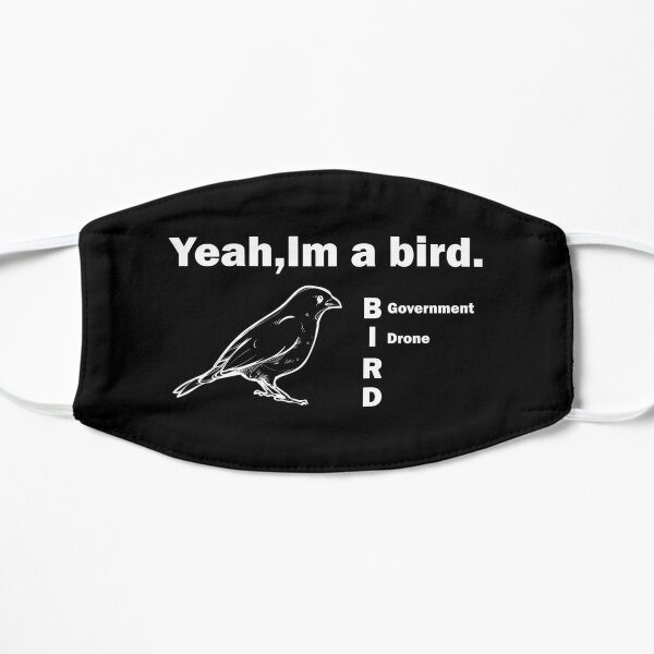 Yeah im a government bird drone Flat Mask