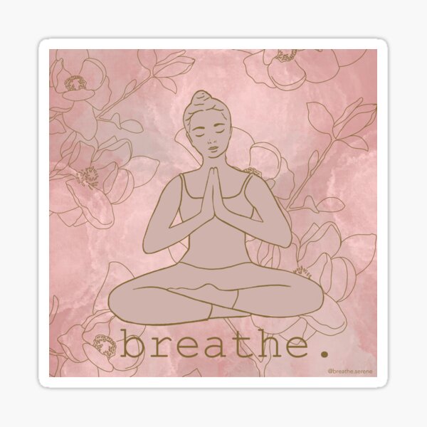 Breathe flower Sticker