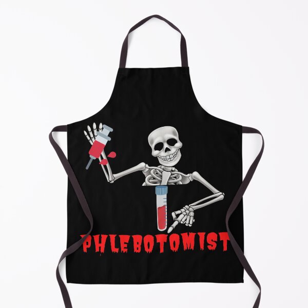 Item preview, FUNNY PHLEBOTOMIST HALLOWEEN SKELETON SYRINGE designed and sold by Hippiesole.
