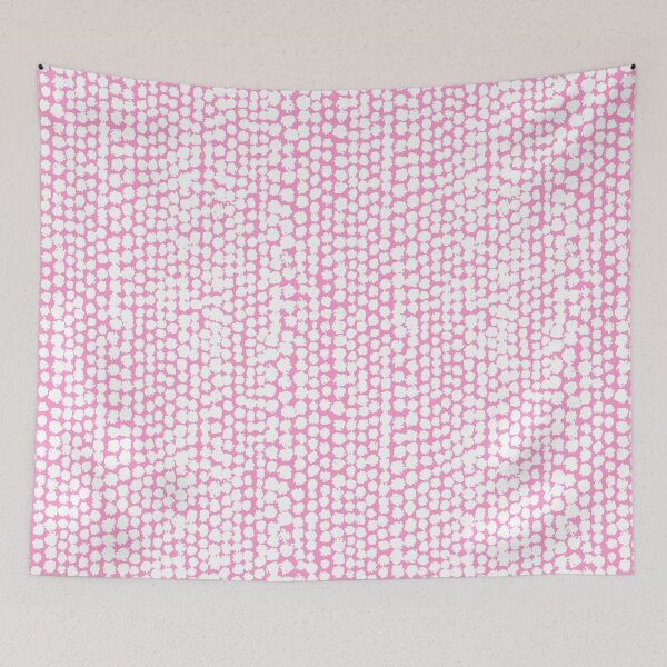 Item preview, Blotchy Spots Pattern 170820 - White on Pink designed and sold by Artberry.