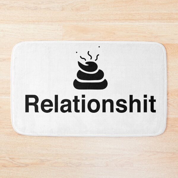 Item preview, Minimal Relationshit word typographic design designed and sold by Kvyom.