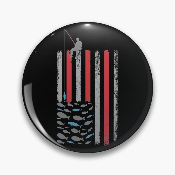 Item preview, American Flag Fishing, Grunge and Eroded US Flag For Patriotic Fishing Dad designed and sold by trendyshopy.